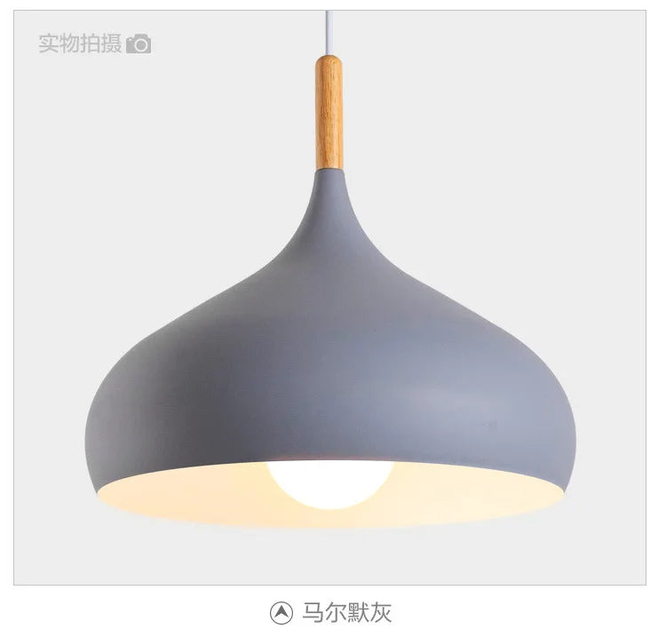 Modern Pendant Light Hanging kitchen Island Light Fixture Nordic Solid Wood Ceiling Lamp E27 Lighting for Dining Room Coffee Bar