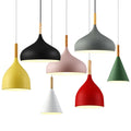 Modern Pendant Light Hanging kitchen Island Light Fixture Nordic Solid Wood Ceiling Lamp E27 Lighting for Dining Room Coffee Bar