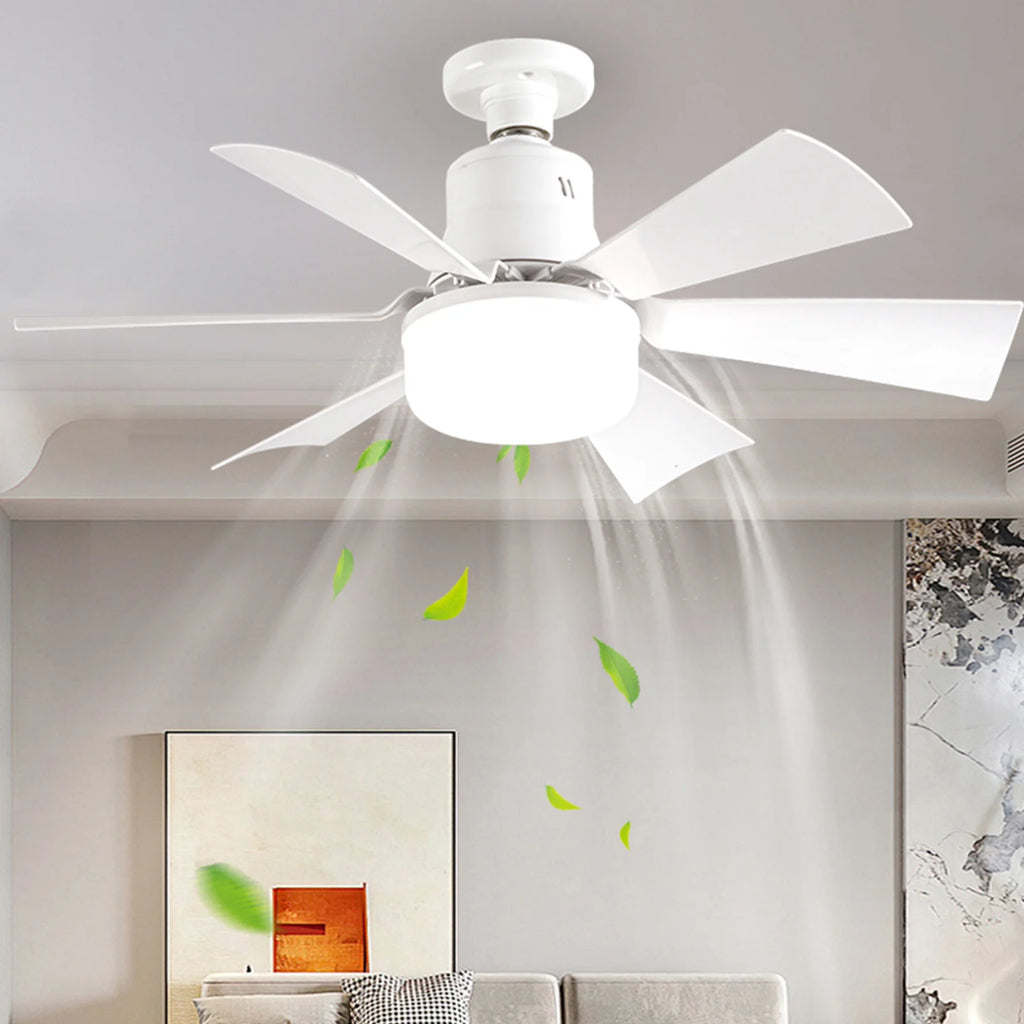 Screw in Ceiling Fan in Light Socket with Remote Ceiling Fan with Light 3 Speeds Dimmable with Extender