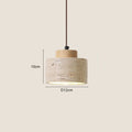 apanese modern designer wabi-Sabai bedroom bedside lighting bar B&B yellow cave stone chandelier bedside hanging wire lamp